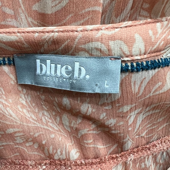 Blue B Coral Button-Up - Picture 6 of 6